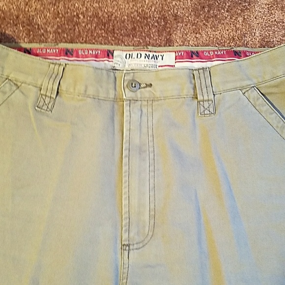 Mens Olive Color Denim Pants 38X34 - Picture 5 of 8